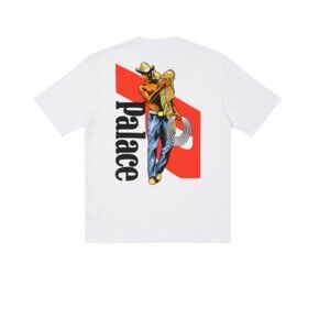 Palace Skateboards Saves T-Shirt Tee White Size XL Cowboy Adventure